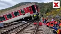 Близо сто пострадали при железопътна катастрофа в Словакия