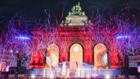 Брюксел отбелязва независимостта на САЩ с концерт и шоу с дронове СНИМКИ