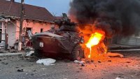 Руски дрон удари училище в Киев, избухна пожар