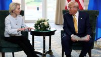 Беше ли изгонена Фон дер Лайен от срещата между Тръмп и евролидерите?