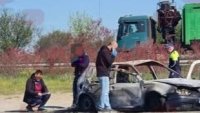 Млада жена изгоря в автомобила си край Поморие