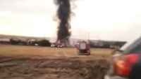 Вагони с дизелово гориво дерайлираха и се запалиха в Хасковско