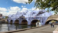 Буря отложи откриването на опакования мост &bdquo;Пон Ньоф&ldquo; 