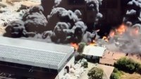 Гори цех за пластмасови изделия в Средец, има обгазяване
