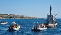 Румен Радев се гмурна при потапянето на кораба "Чавдар" край Созопол