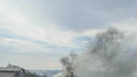 Пожар гори в цех за скрап в Стара Загора