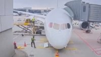 Лек инцидент с Boeing 787, "пльосна се по корем" на летище Франкфурт ВИДЕО