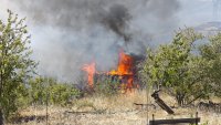 Големи пожари пламнаха край Сливен и Благоевград 