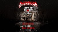 Концертът на Hatebreed и Life of Agony се мести на малката сцена на Vidas Art Arena