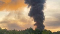 Пожари бушуват край Москва след атаките с украински дронове ВИДЕО