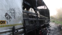  ТИР горя на "Тракия", движението в района на 109 км  се осъществява само в лявата лента 