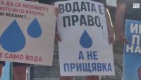 На близо 40 градуса и без вода: Жители на Самораново излязоха на протест