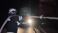 Камион с гуми пламна на пътя София – Бургас край Гурково