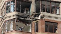 Украински дрон предизвика пожар в жилищен блок край Москва