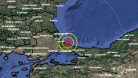 Земетресение в Черно море, близо до България