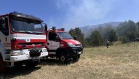 Пожар гори край Карнобат,  активират системата BG-Alert