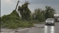 Бурен вятър събори дървета и клони в Руснеско, затрудни движението по пътища