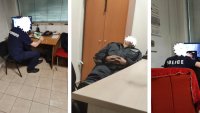 Скандален сигнал: Полицаи в метрото играят игри, спят и пият?
