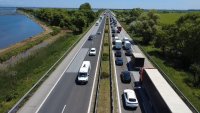 Огромно задръстване на "Тракия" към Бургас, близо 40 км 
