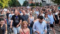 В кадър: Нов протест на Правосъдие за всеки пред Съдебната палата 