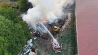 Отново пожар в завод за дървесина в с. Дунавци
