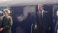 Рюте на изненадващо посещение в Киев ден след масирания руски удар