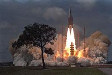 Излитане на Ariane 5 от космодрума в Куру, октомври 1998 г. Снимка: Corbis