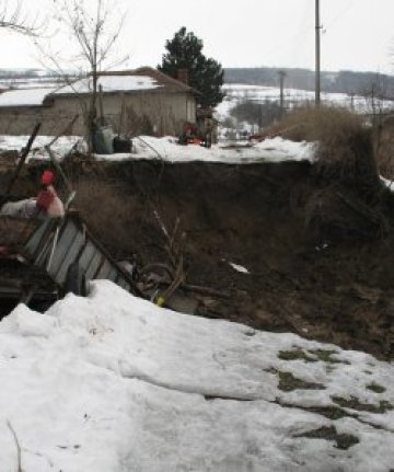 Свлачище затрупа овце