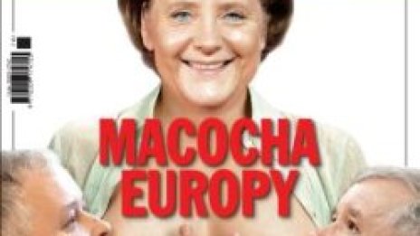 Полско списание показа &quot;голата гръд&quot; на Ангела Меркел
