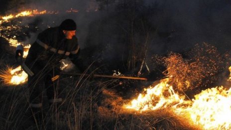 Гасят огнищата на пожара край Гостун