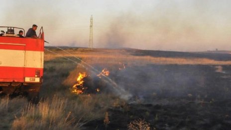 Пожар на площ от 500 декара гори в Благоевградско