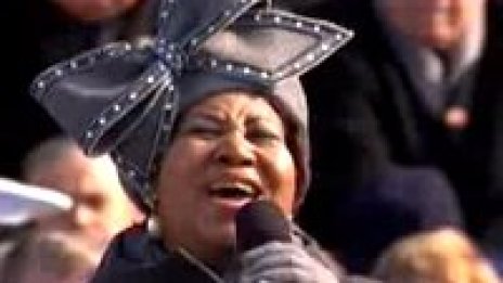 Aretha Franklin пя за Obama вчера