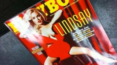 Корицата на Линдзи Лоън за "Playboy" изтече в нета 