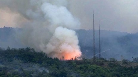 Падна безпилотният самолет, който оглеждаше гърмящия цех