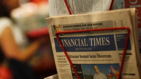 Кризата прекърши германското издание на Financial Times