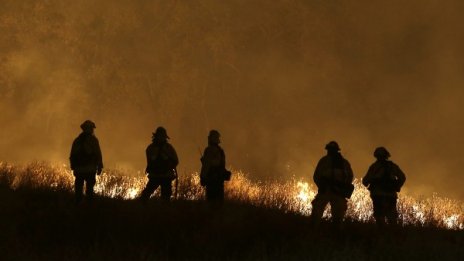 Четирима пожарникари пострадаха при горски пожари в Калифорния