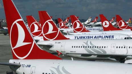 Turkish Airlines отмени полетите си от и до София в 9 и 10 ч.