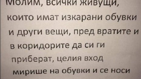 Миризлива вендета в Люлин, "ароматни" обувки тровят блок