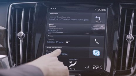 Новите модели на Volvo – вече и със Skype