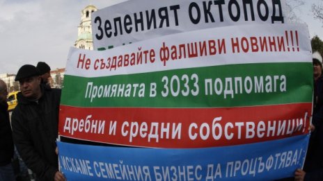 Два протеста в София: Заради ветото на президента за земите