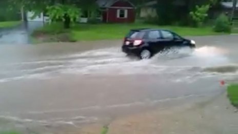 Северна Гърция под вода, улиците са реки