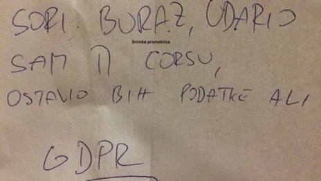 Сори, ударих колата, но за данните.... GDPR!