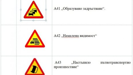 За безопасност: МРРБ въвежда 8 нови знака на пътя