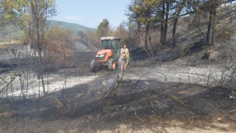 Над 100 декара гори и лозя в Петричко са изпепелени