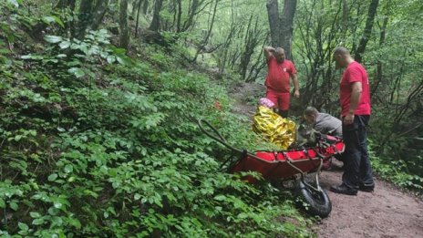 В кал и дъжд: Свалиха жена с ранен глезен от екопътека