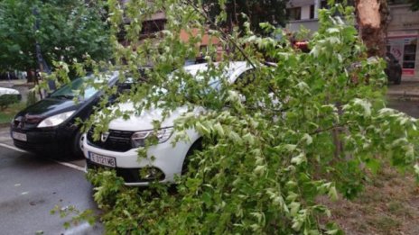 Отнесени покриви, скъсани електропроводи след градушката в Пловдив