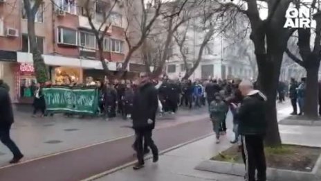 Привърженици на "Берое" на протест в Стара Загора 