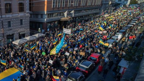 Антируски протести в защита на Украйна в редица градове в Европа