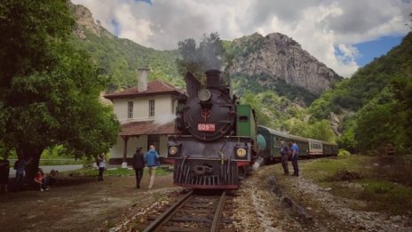 С парен локомотив по теснолинейката в началото на юни