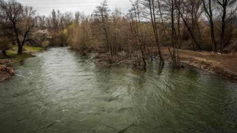 Черни води текат в Струма при Невестино 